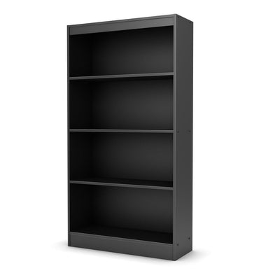 Four Shelf Eco-Friendly Bookcase in Black Finish - Free Shipping 