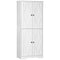 HOMCOM Freestanding Kitchen Storage Cabinet: Pantry Cabinet with Doors and Shelves for Dining Room