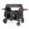 Wagon Stroller for 4 Kids – Foldable 4-Seater Push & Pull Toddler Wagon (Gray)