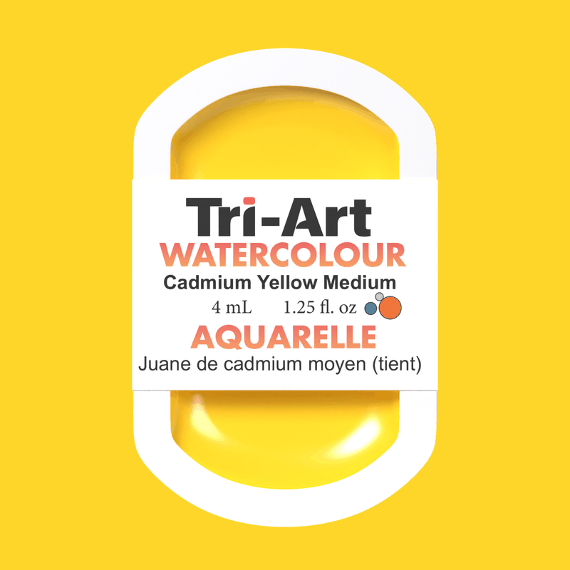 Tri-Art Water Colours - Cadmium Medium Yellow Hue 