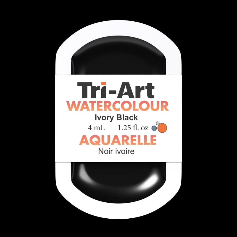 Tri-Art Water Colours - Ivory Black 