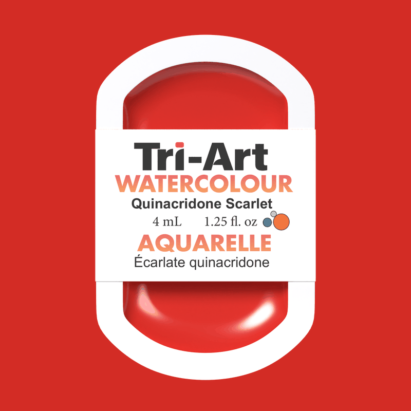 Tri-Art Water Colours - Quinacridone Scarlet 
