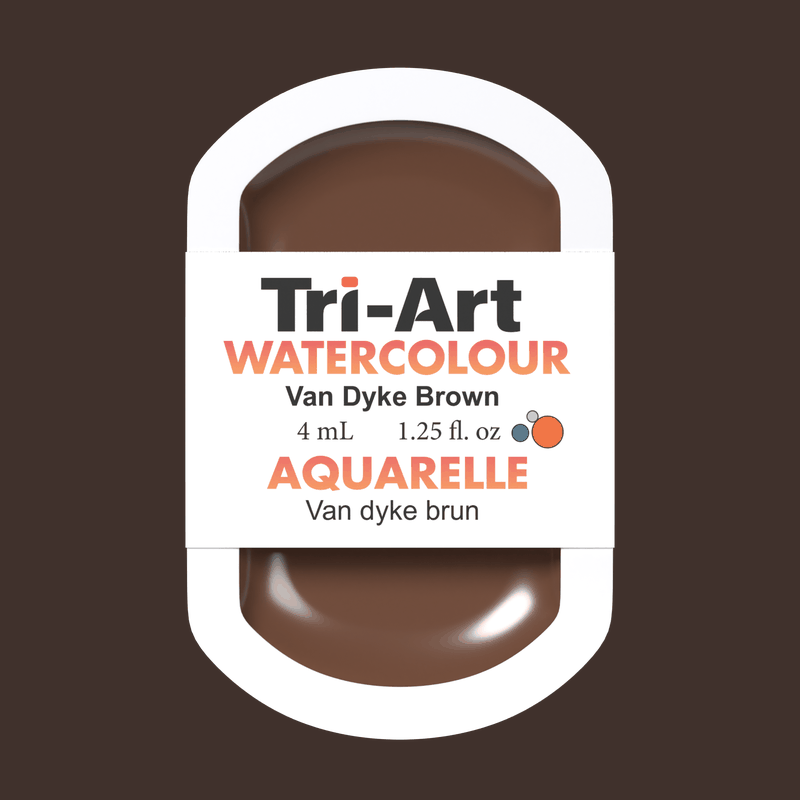 Tri-Art Water Colours - Van Dyke Brown 