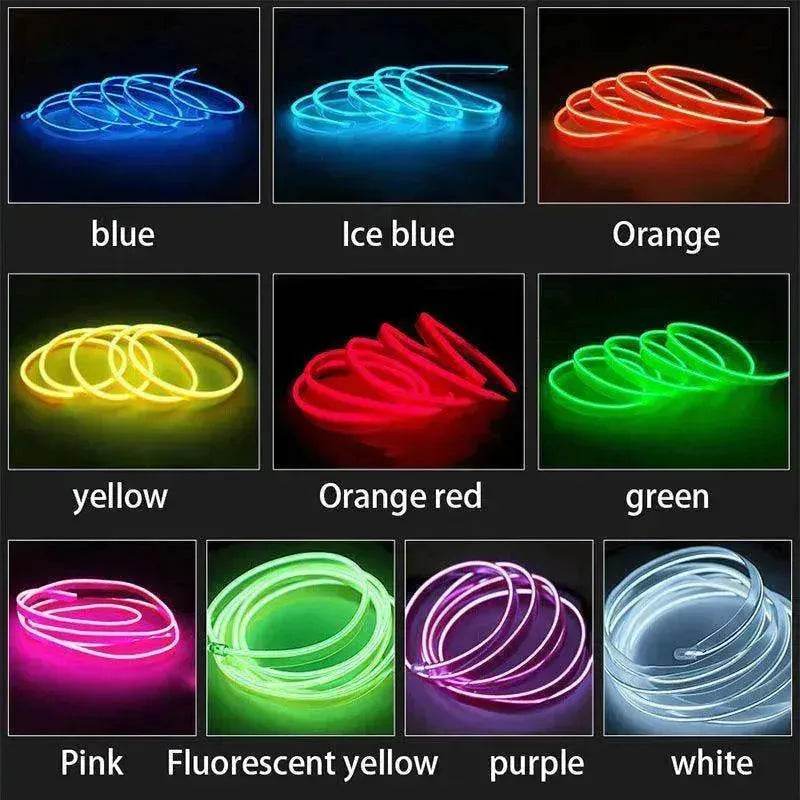 Waterproof 12V USB LED Strips: Neon Party Car/Bike Lights 