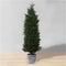 Hampton Faux Potted Cedar Topiary Plant – Realistic Artificial Cedar Tree, 3–5 ft, Indoor & Outdoor Décor, Maintenance-Free