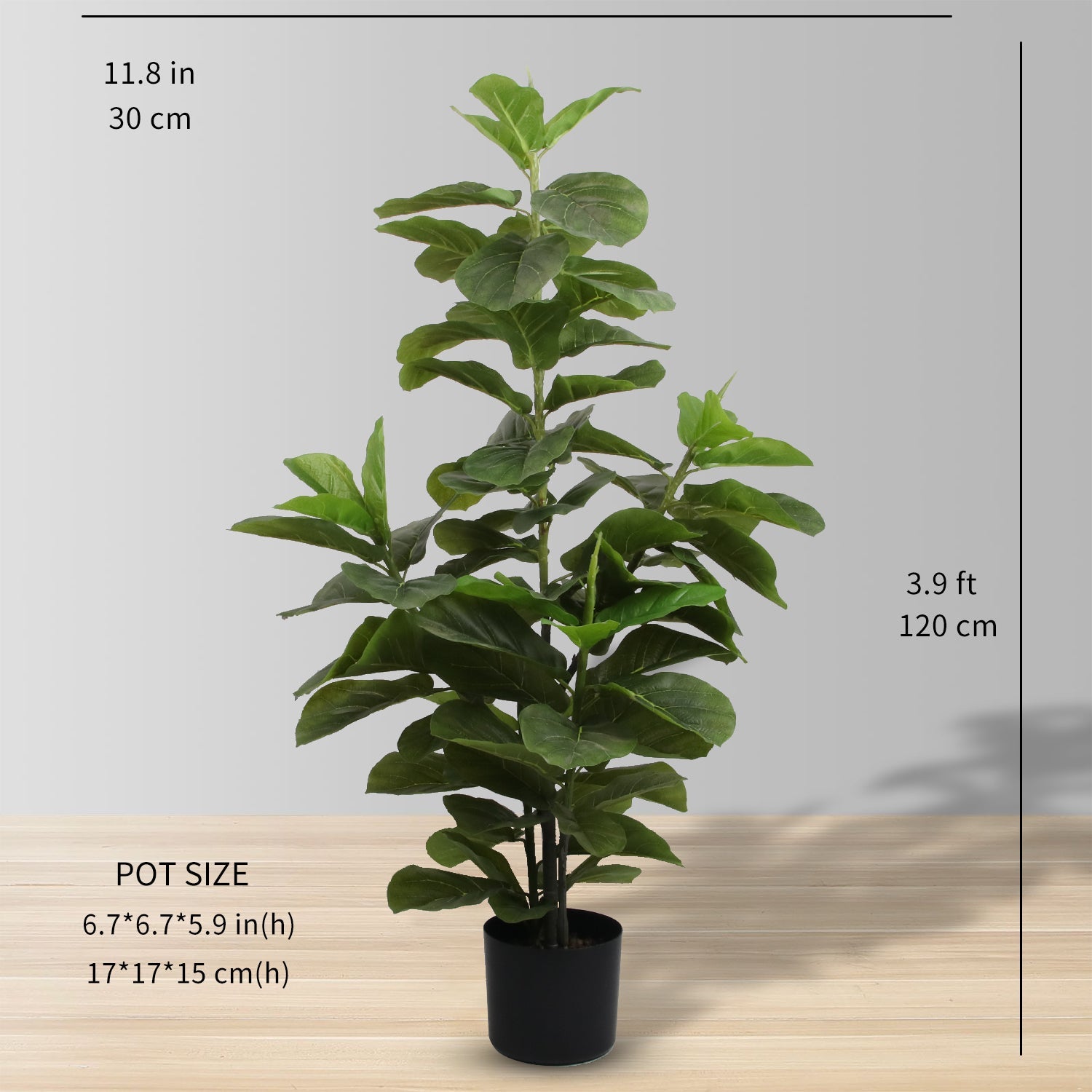 YESO ARTIFICIAL FIDDLE POTTED PLANT 48" 