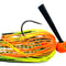 Weedless Swim Jigs Orange (Fire Tiger Skirt)