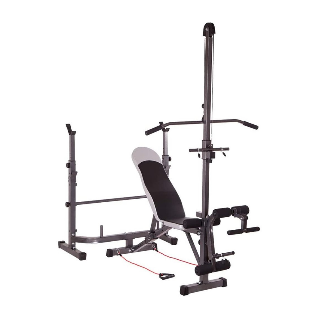 Weight Lifting Bench with Lat Pulldown Pulley &amp; Scott Bench (LHG SR-01) 