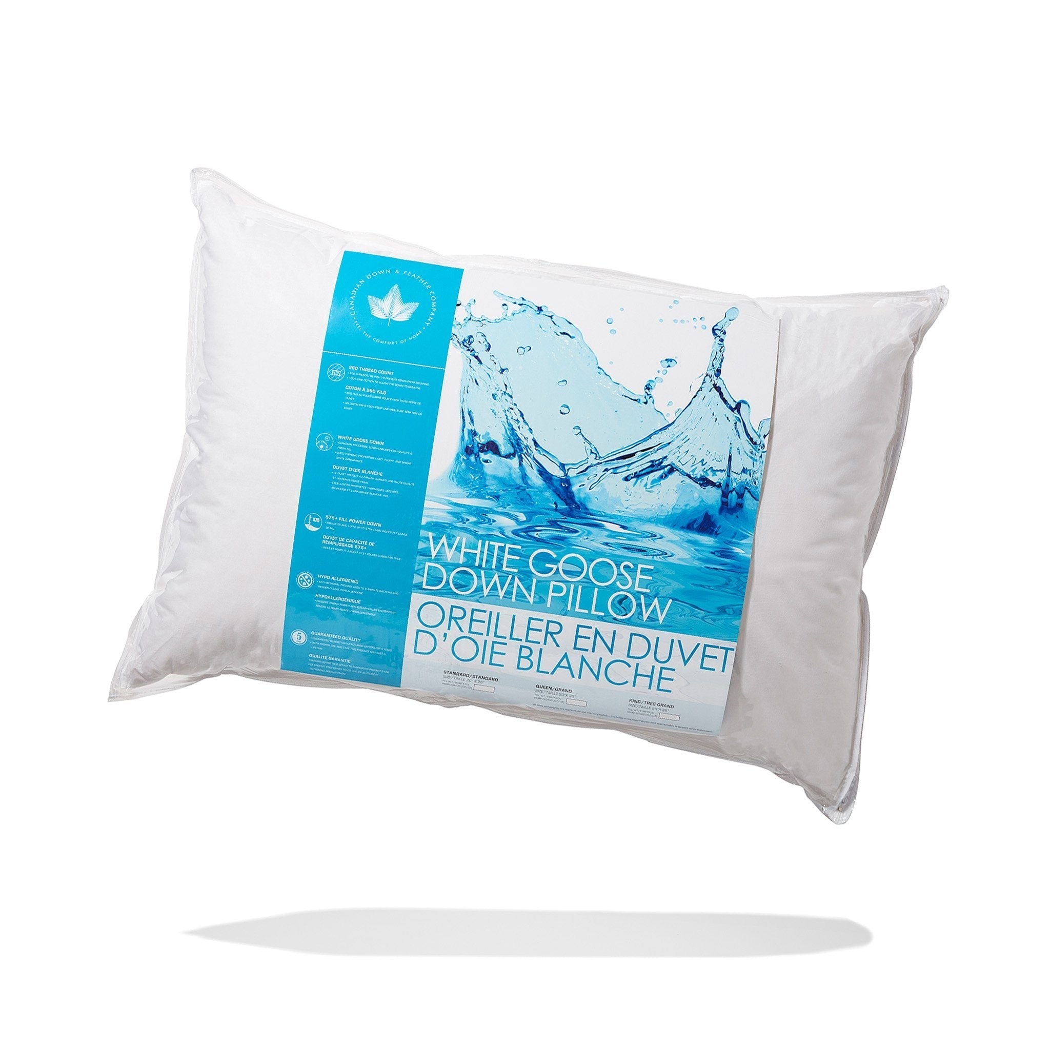 White Goose Down Pillow 