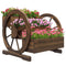 Wooden Wagon Planter Box, 3-Tier Raised Garden Bed, for Vegetables Flowers Herbs, 24
