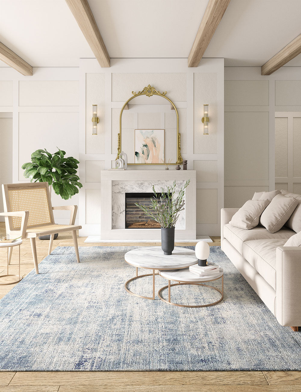Willow Blue Grey Rug 