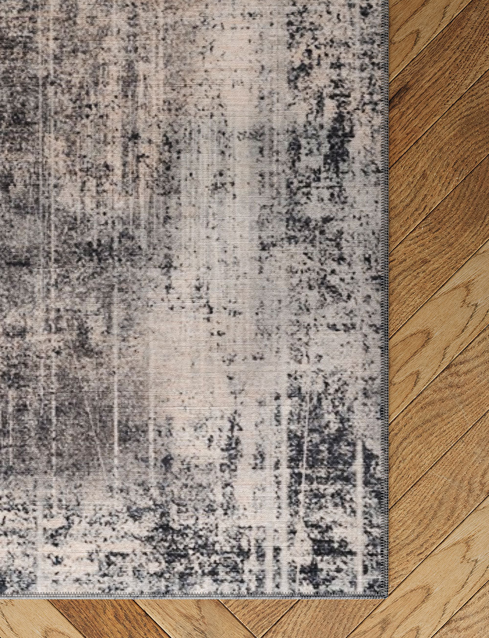 Willow Dark Grey White Rug 