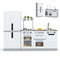 Wooden 2 Piece Kids Kitchen Playset with Fridge and Running Water