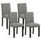 Wooden Dining Chairs Set of 4 with Bent Wood Legs