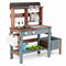Wooden Mud Kitchen Set with Running Water Faucet Tank