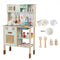 Wooden Play Kitchen for Kids with Lights and Sounds Retro Style With Accessories