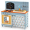Wooden Toy Kitchen Playset with Removable Circulation Faucet and Cooking Accessories