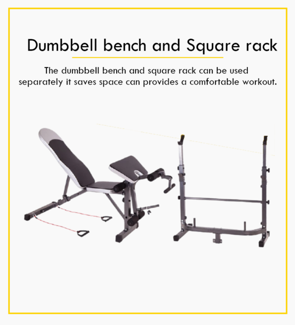 Adjustable Workout Bench with Weight Sets 