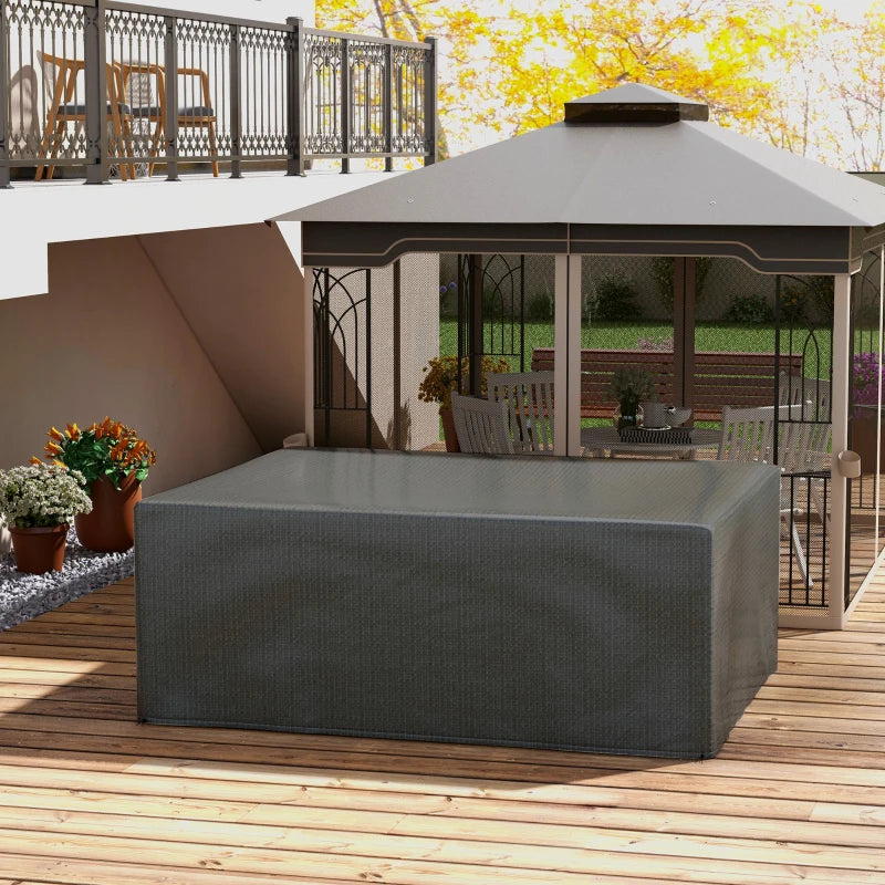 Large Patio Furniture Covers, Outdoor Furniture Covers, Garden Set Protector Waterproof Anti-UV Protection, Grey