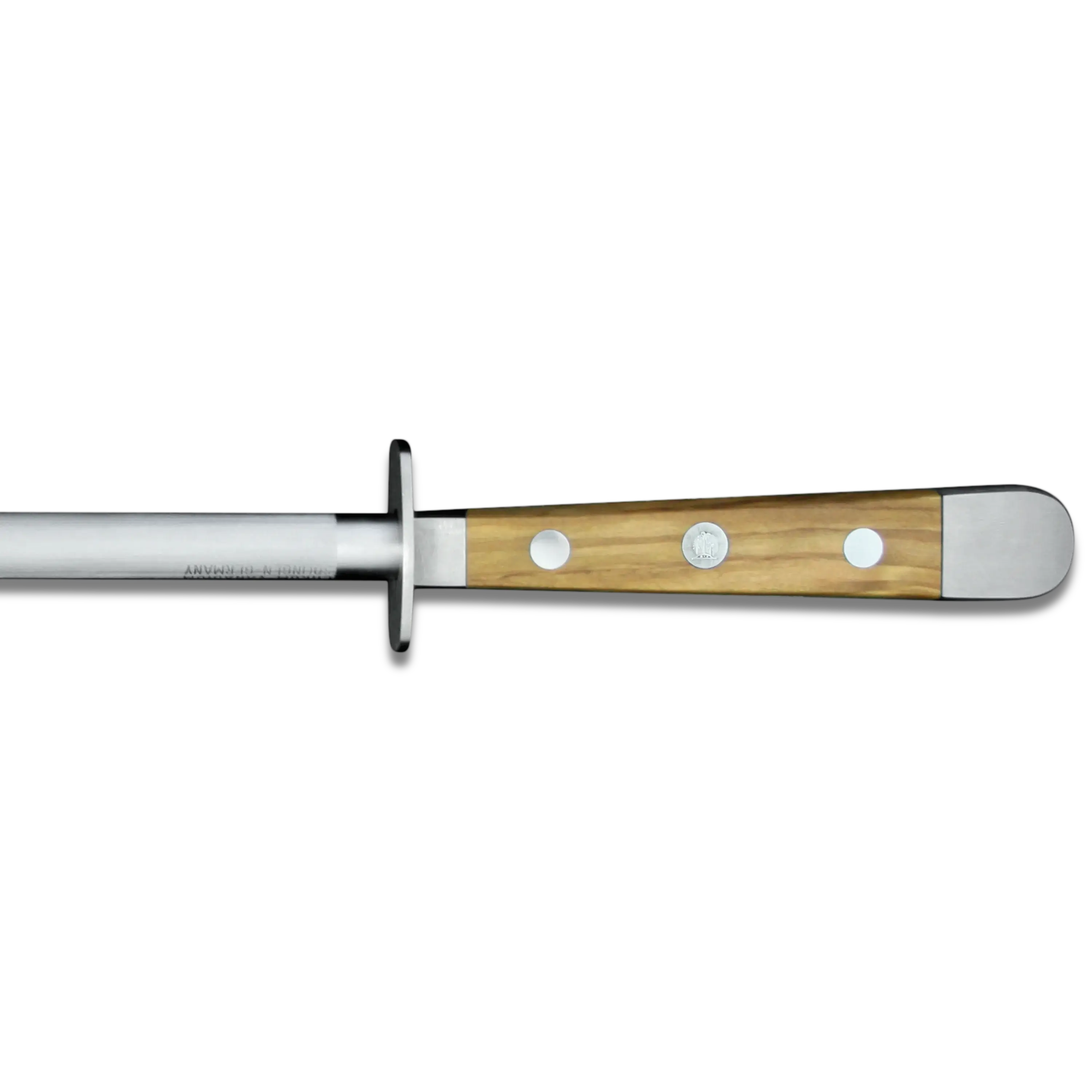 ALPHA OLIVE | Sharpening Steel 10" | Forged Steel / Olive Wood handle 