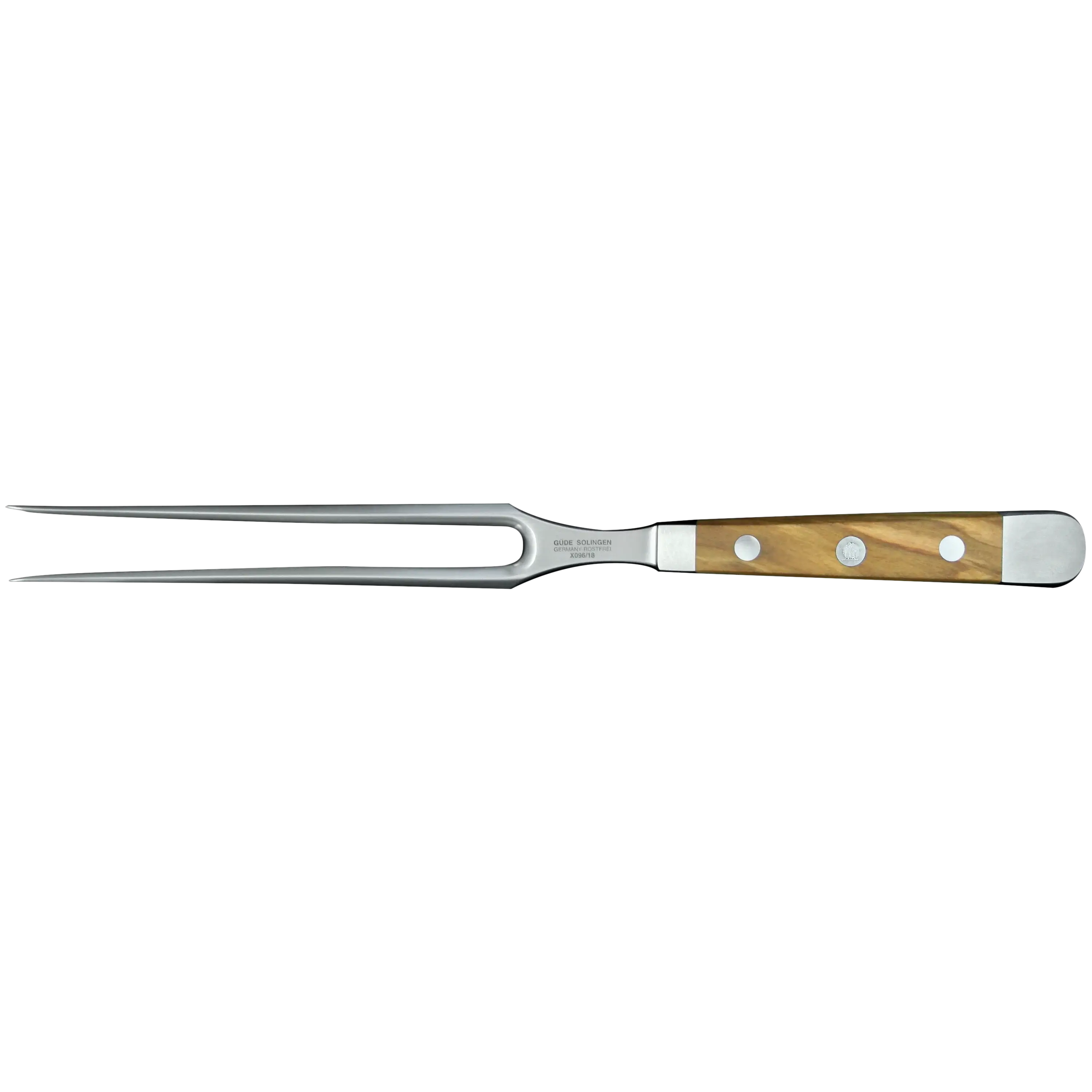 ALPHA OLIVE | Meat Fork 7"  | Forged Steel / Olive wood handle 