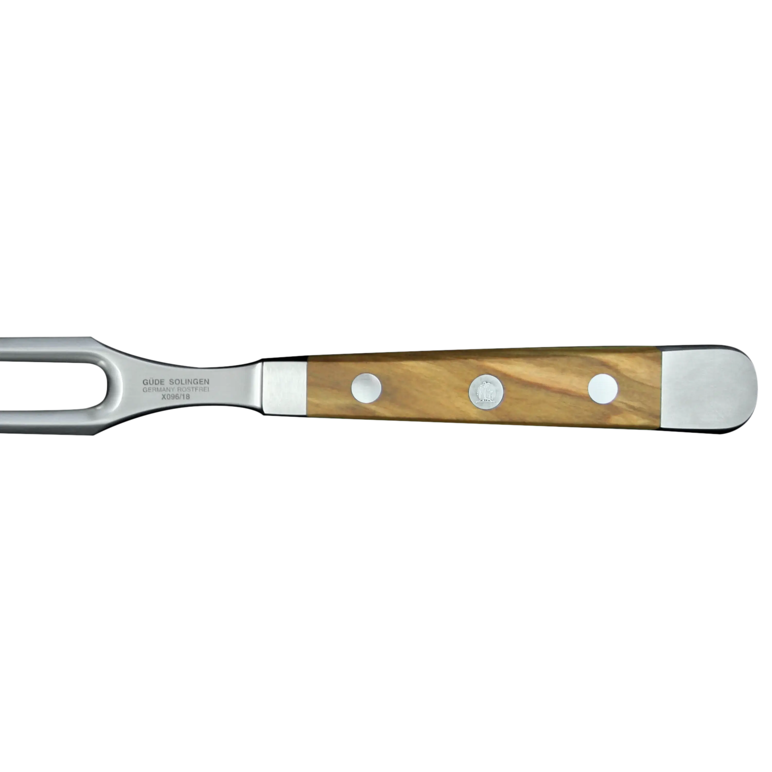 ALPHA OLIVE | Meat Fork 7"  | Forged Steel / Olive wood handle 