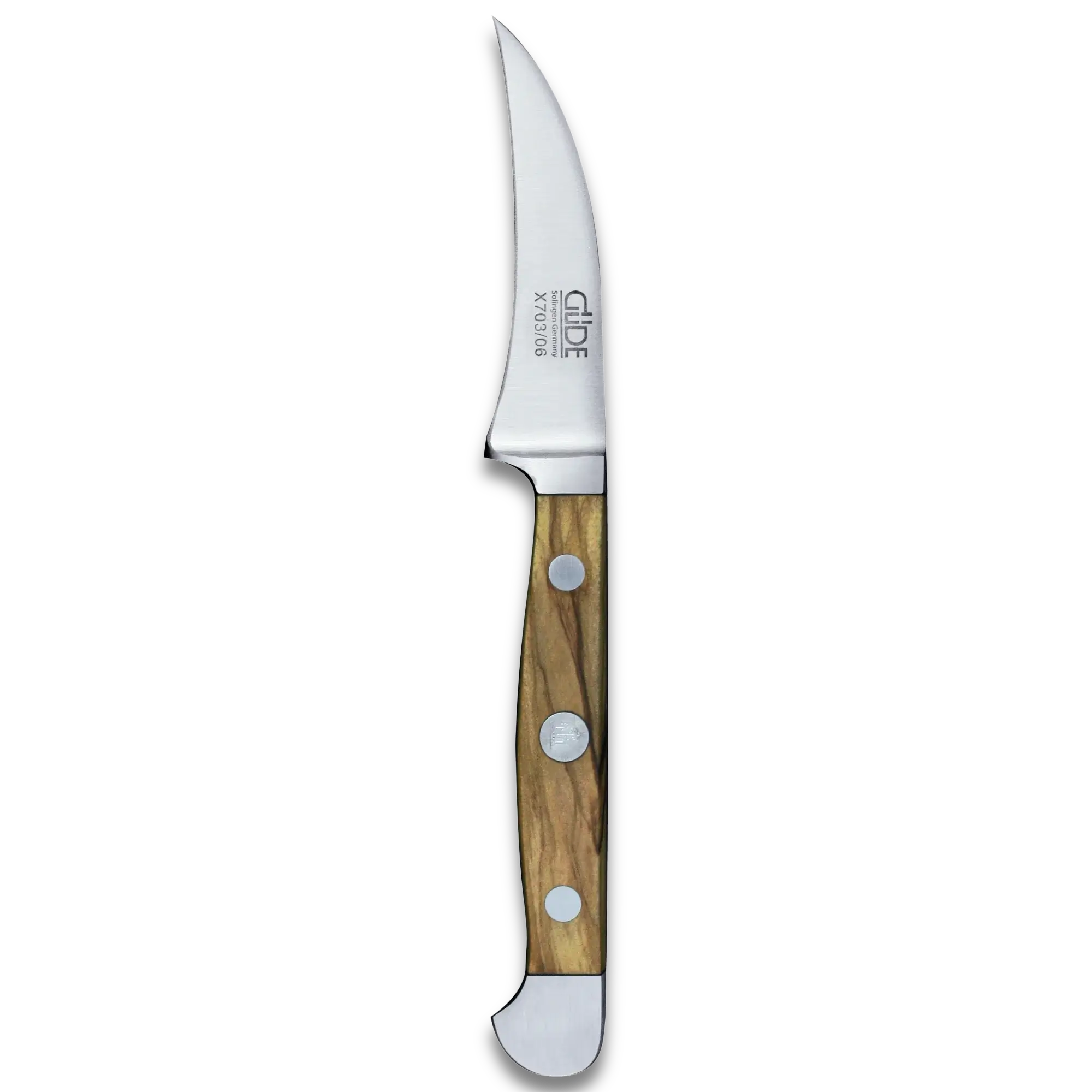 ALPHA OLIVE | Pairing Knife 2.36" | Forged Steel / Olive wood handle 