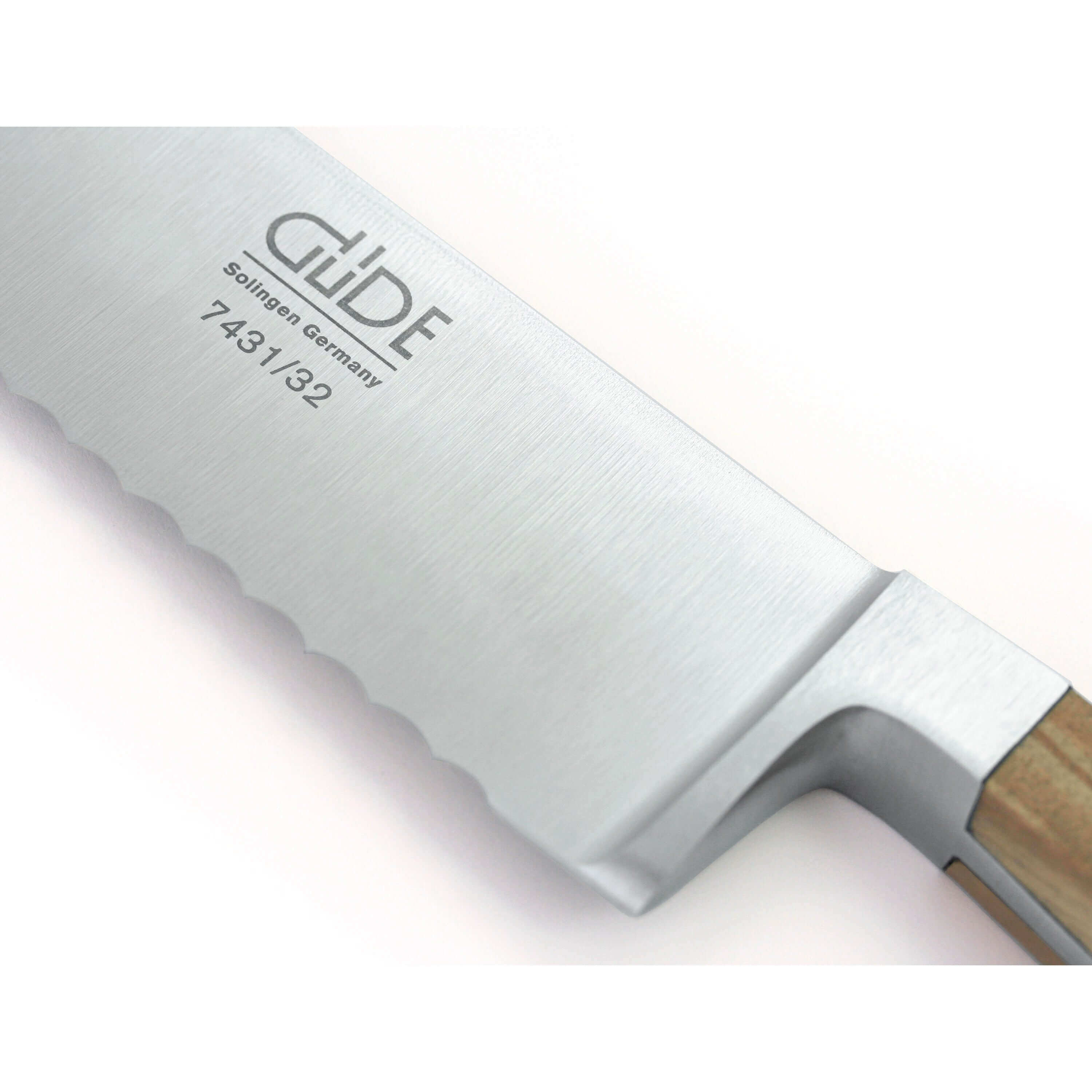 ALPHA OLIVE | Bread Knife Franz Dude 12.5 " Left hand Version| Forged steel / Olive Wood Handle 