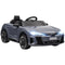 Aosom Ride-On Toy On Car with Remote Control, 12V 3.1 MPH Electric Ride for Kids w/ Suspension System, Horn Honking, Grey