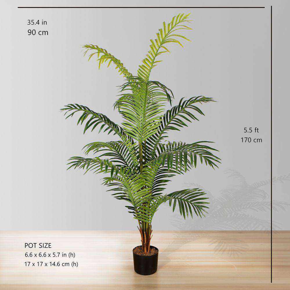 Xela Artificial Hawaii Kwai Palm Tree Potted Plant (Multiple Sizes) 
