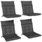 Patio Chair Cushions Set of 4, Waterproof Non-Slip Lounge Chair Cushions, 44