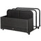 Outsunny Rolling Pool Storage Rattan Patio Furniture Outdoor Storage Wicker Organizer for Floats, Paddles, Balls, Towels, Brown