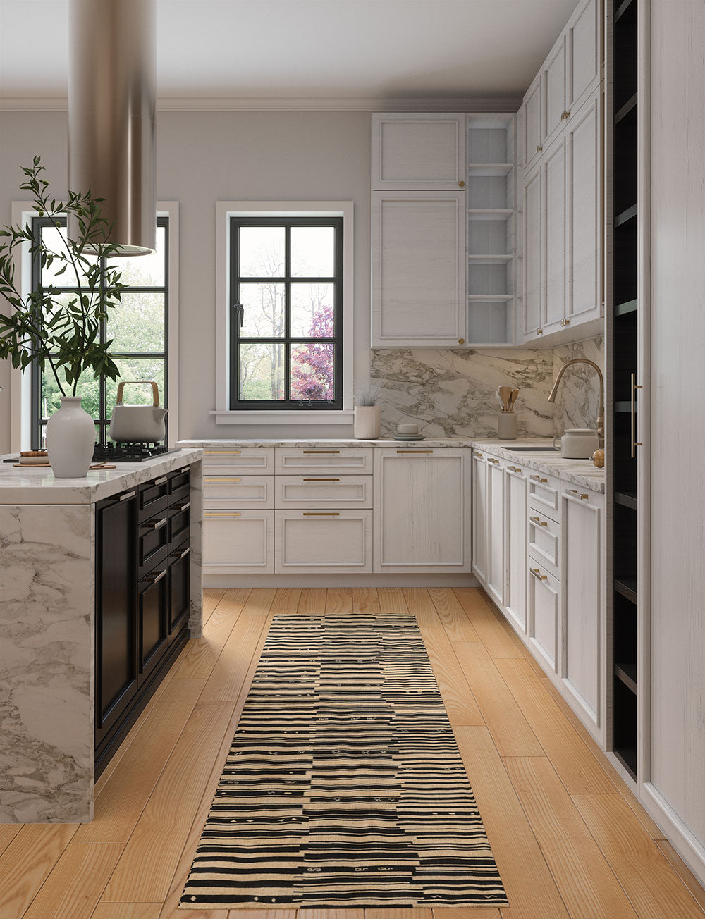 Xelara Natural Black Rug 