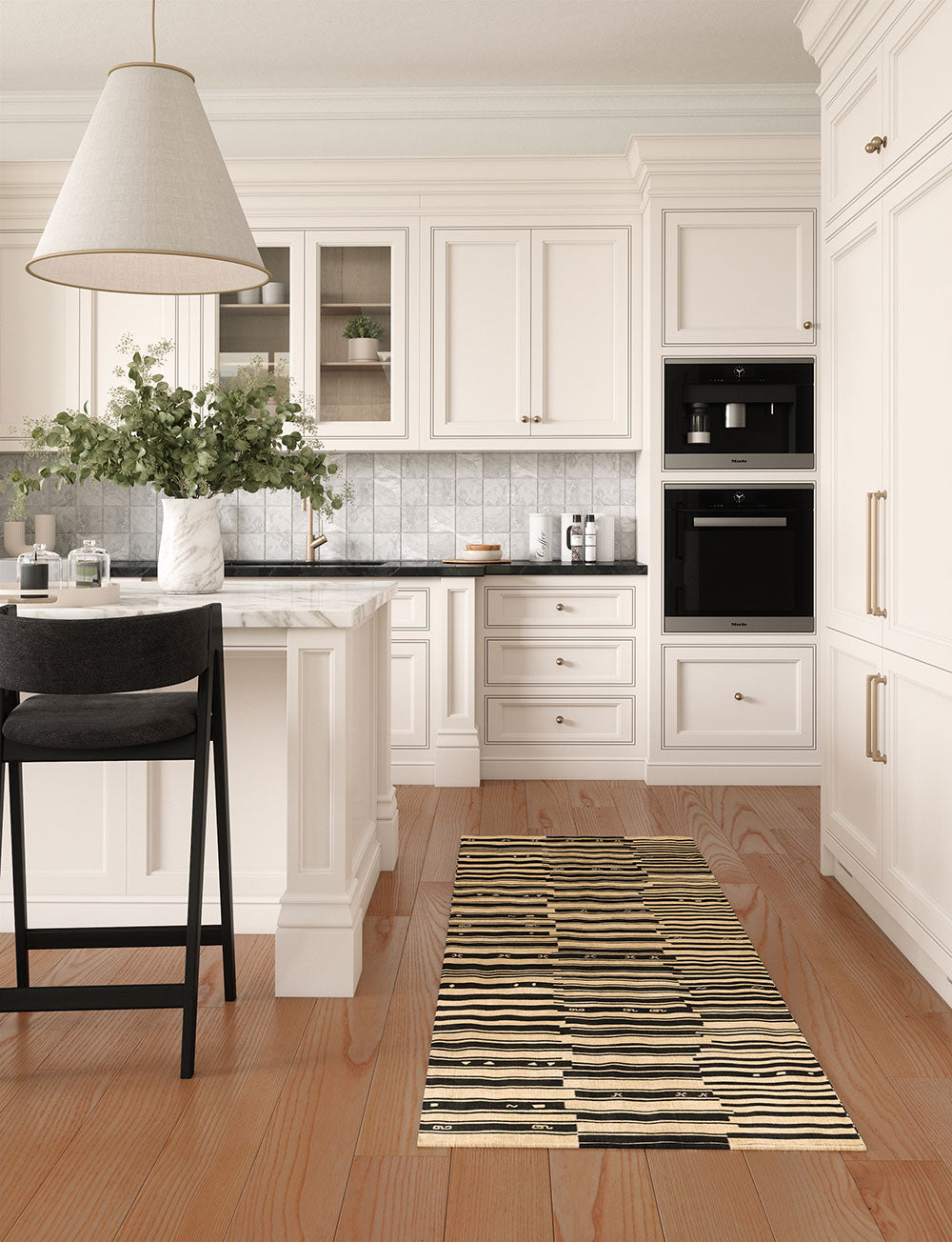 Xelara Natural Black Rug 