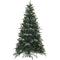 HOMCOM 6ft Flocked Christmas Tree, Artificial Christmas Tree with 850 Branch Tips, Metal Base, Automatic Open, Green