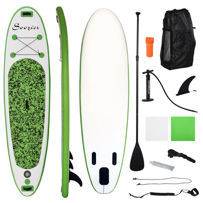 Soozier Inflatable Paddle Board Stand Up Lightweight Foldable ISUP Accessories Carry Bag 