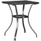 Outsunny Black Wicker Patio Panache: Outdoor Rattan Coffee Table with Umbrella Hole, Plastic Board Top