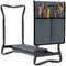 Garden Kneeler and Seat, Foldable Gardening Stool Bench with Thick EVA Foam Kneeling Pad and 1 Large Tool Pouch, Grey