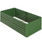 Outsunny Galvanized Raised Garden Bed, Steel Outdoor Planters with Reinforced Rods, 71