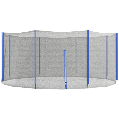 Soozier Trampoline Safety Net Enclosure for 14ft Round with 8 Straight Poles Black Poles Not Included 