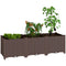 Plastic Raised Garden Bed with Legs, Self Watering Elevated Planter Boxes with Drainage Holes and Plugs