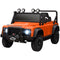 Qaba Land Rover Licensed Kids Ride on Truck with Remote Control, Spring Suspension, LED Lights, 3 Speed for Ages 3-5, Orange