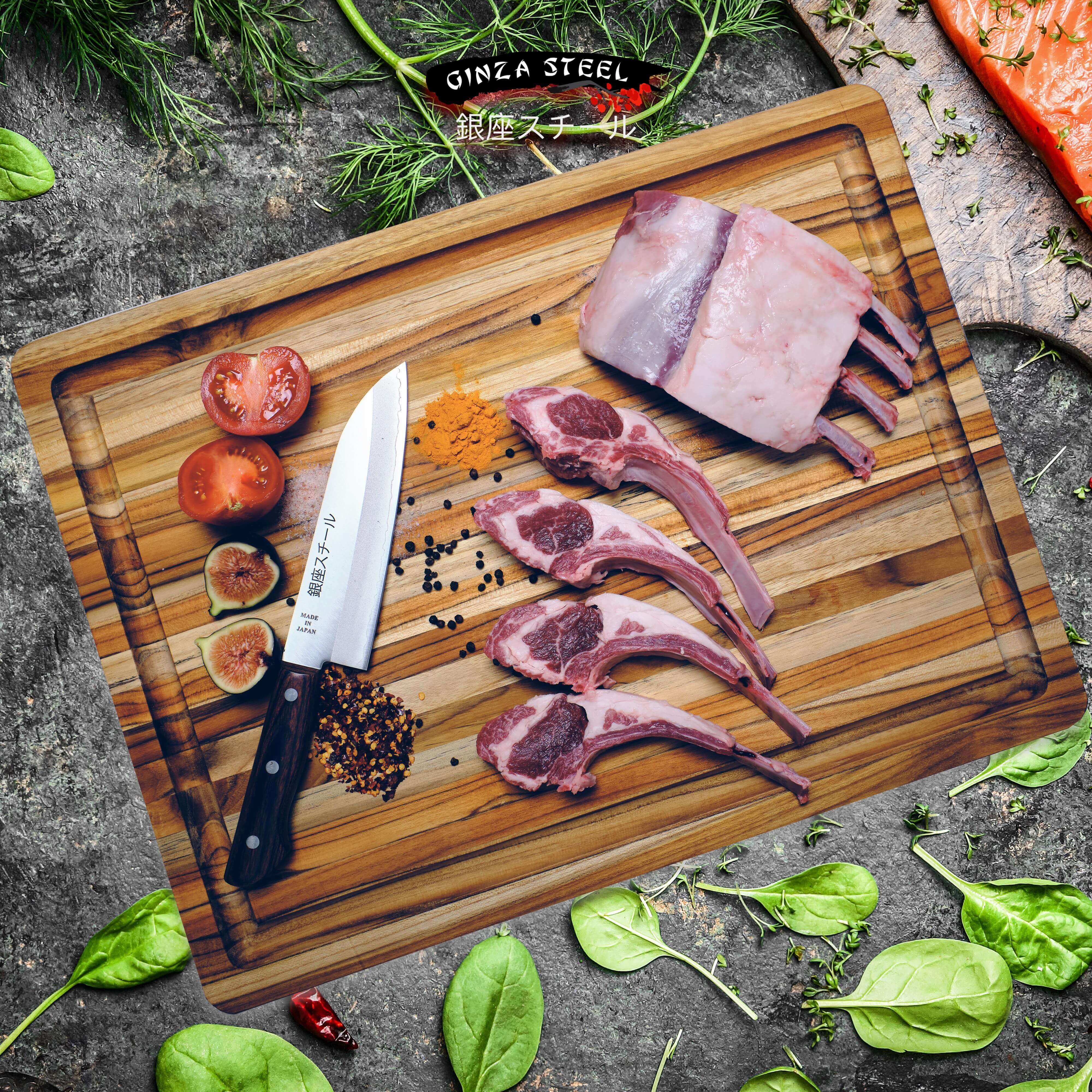 Yamato 170 - Santoku Knife 170mm Blade | VG1 DP CLAD 