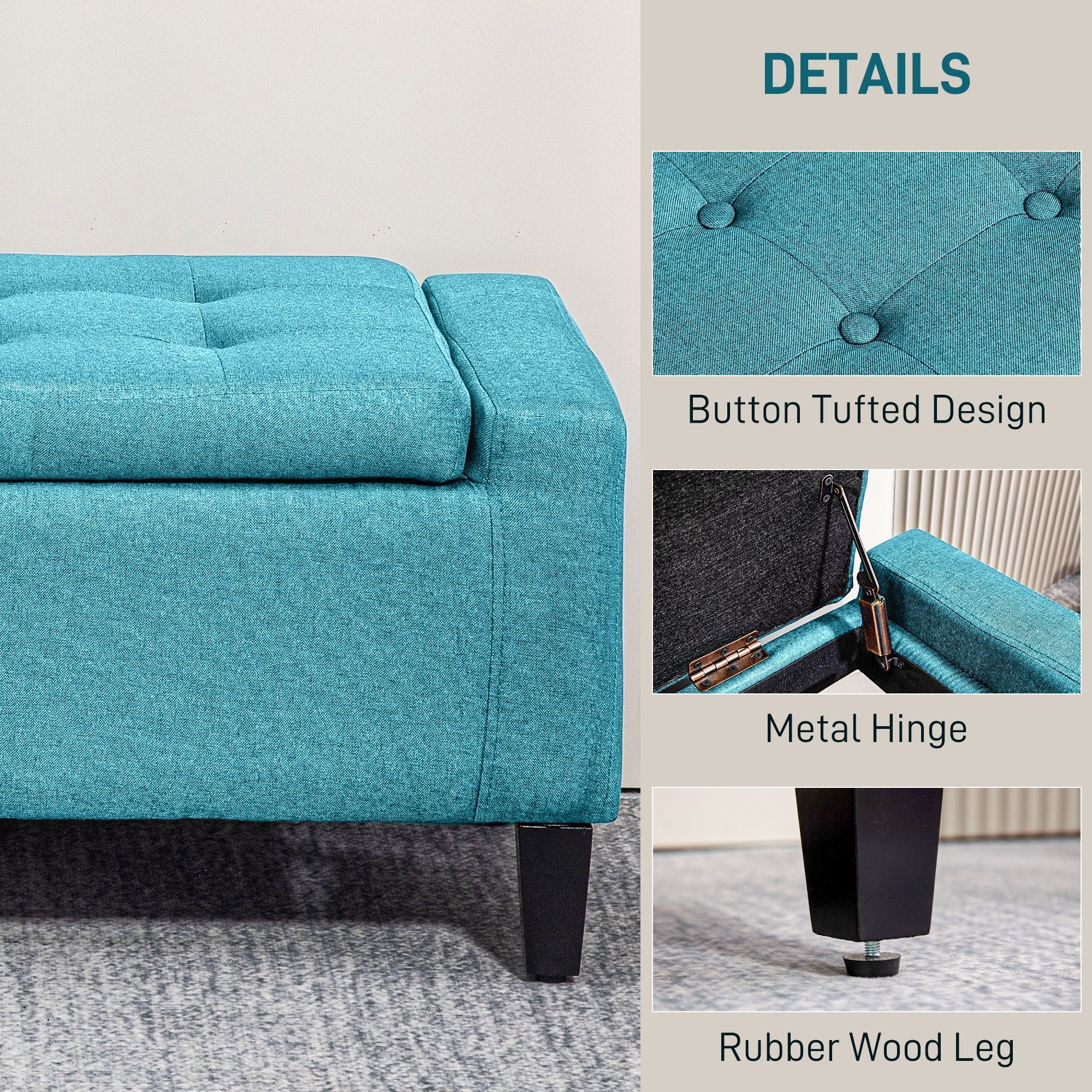 HOMCOM Modern Sideboard Buffet Cabinet Drawers Adjustable Shelves Dining Room Tables White Furniture 