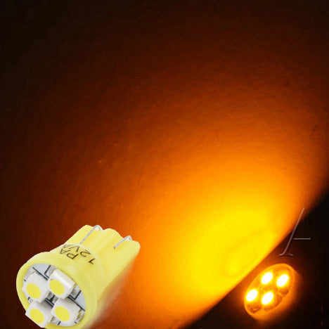 T10 #168 #194 12V LED instrument Panel Dash Cluster Light Bulb with 1/2" Twist Lock Socket 