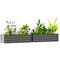 Galvanized Raised Garden Beds, Outdoor Planter Box, Set of 2, for Flowers, Herbs and Vegetables, Light Grey