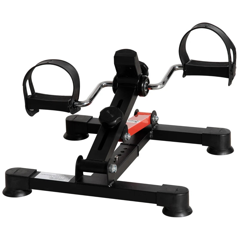 Soozier Pedal Exerciser Under Desk Bike with LCD Display, Adjustable Resistance, Mini Exercise Bike for Home Office