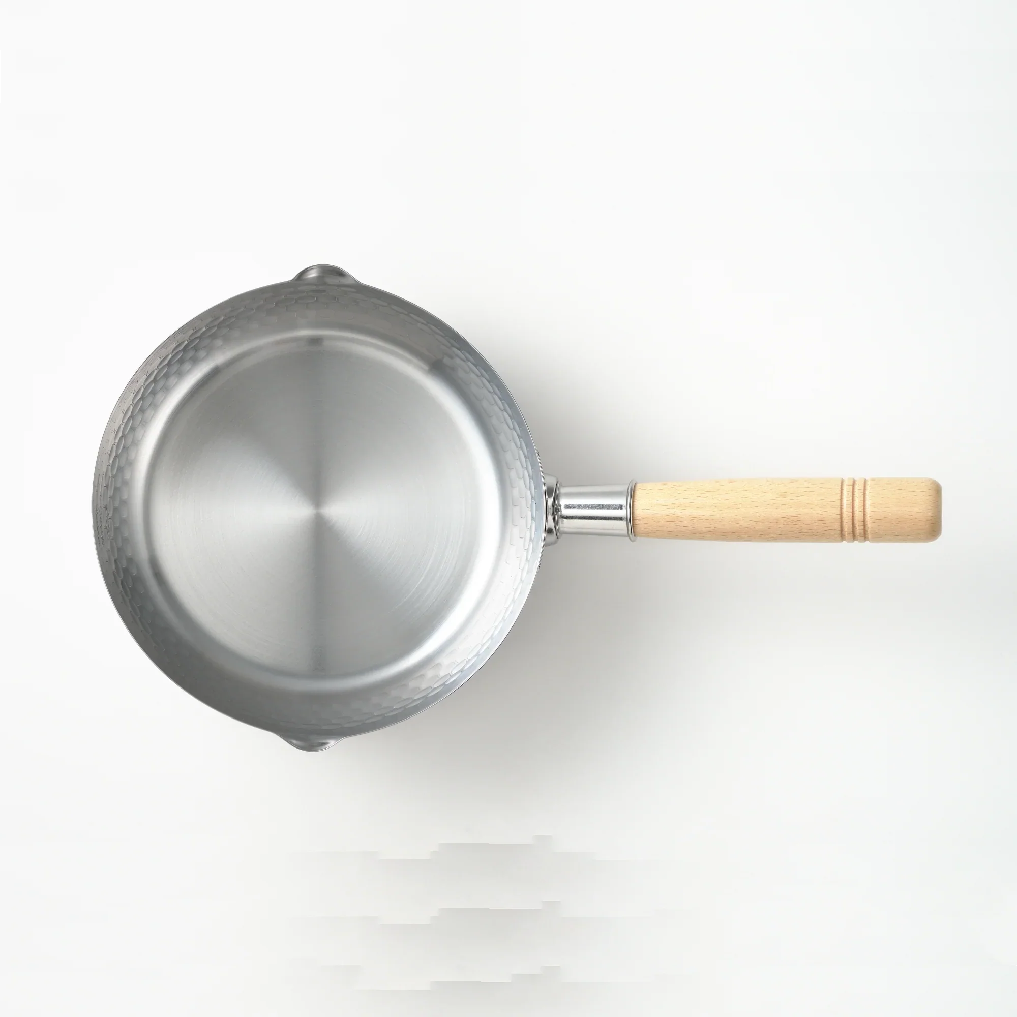 Yoshikawa Yukihira Saucepan 20 cm Stainless Steel  | 2.1 L with Wooden Handle 