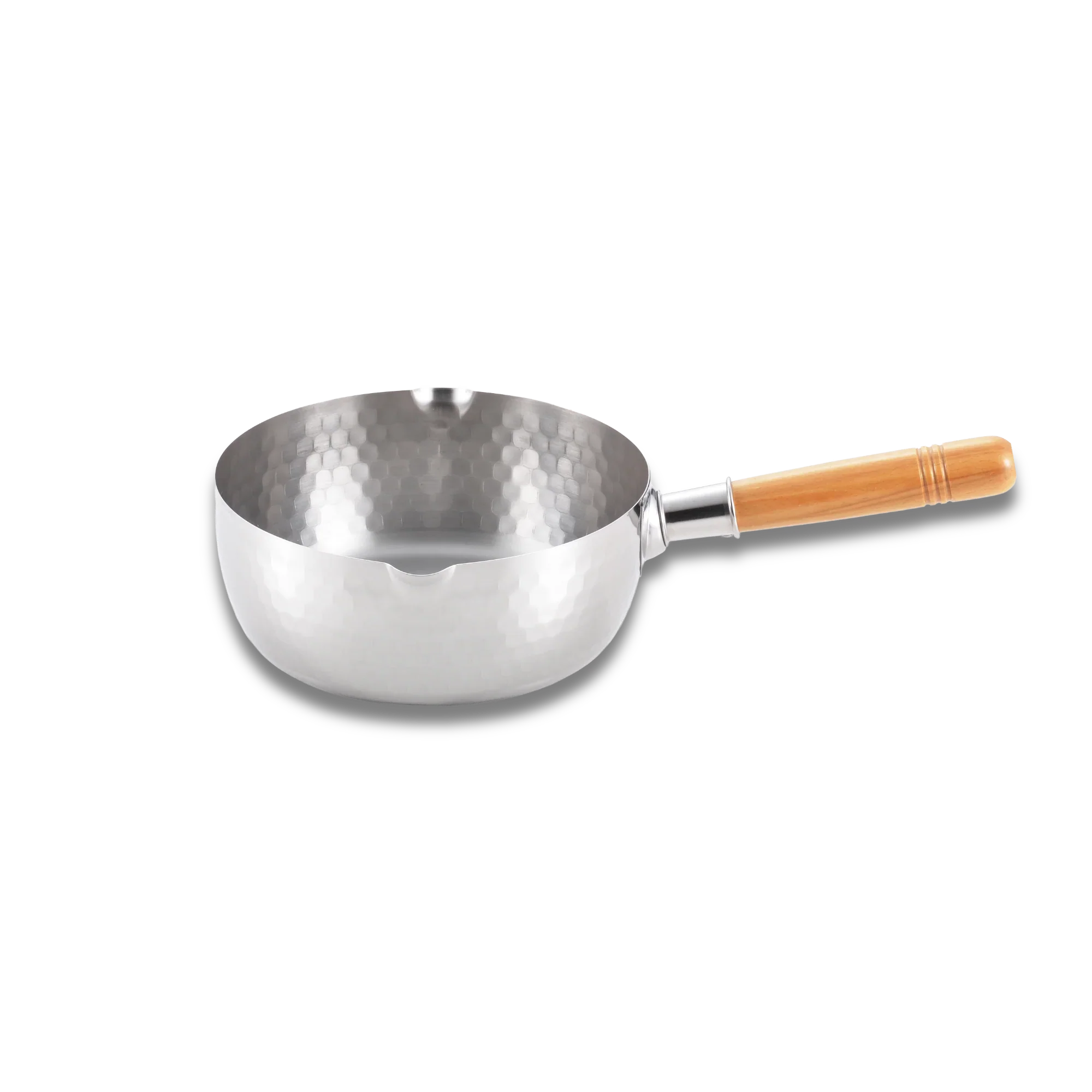Yoshikawa Yukihira Saucepan 20 cm Stainless Steel  | 2.1 L with Wooden Handle 