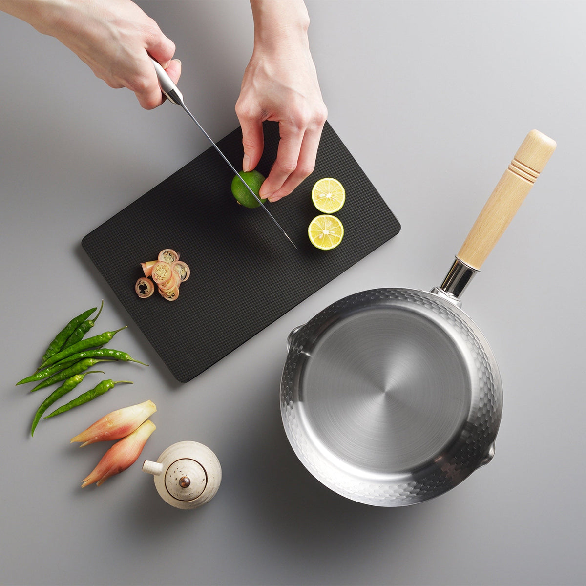 Yoshikawa Yukihira Saucepan 16cm Stainless Steel Pot | Japan